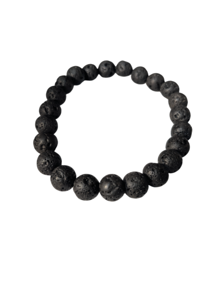 Lava Bracelet for Women Men's Gifts - Protection Healing Crystal Bracelet - 8mm Gemstone Beaded Adjustable